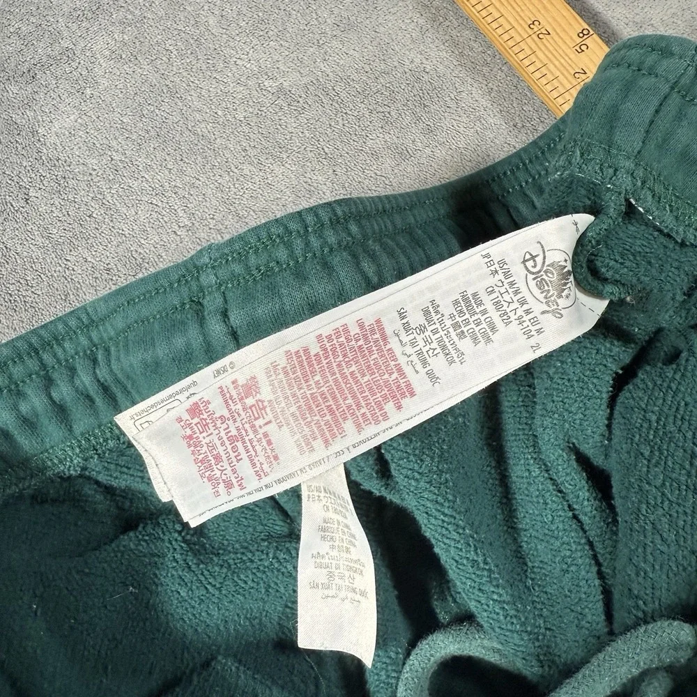 Disney Mickey Mouse Sweatpants‎ Size Medium Green Mickey & Co Joggers - Picture 8 of 8